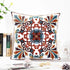 Decorative Couch Pillow Covers Set of 2, 18x18 inches, Embroidered Pattern Square Throw Pillows for Sofa Bed Chair