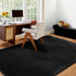 Black Machine Washable 3x5 Rug for Bedroom, Fluffy Non Slip Plush Small Shaggy Floor Carpet