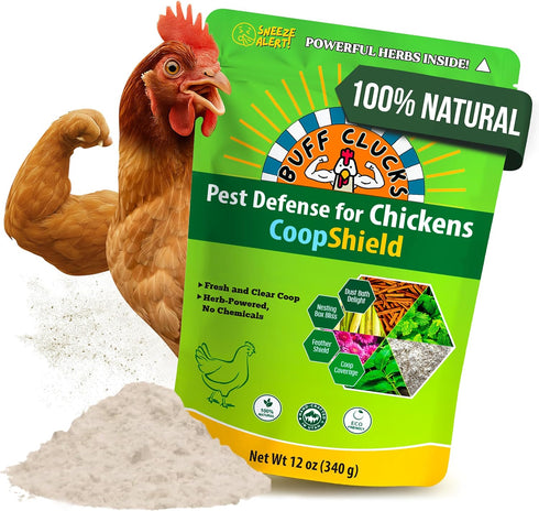 Buff Clucks Dust Bath Herb Blend for Chickens - Keep Feathers Clean