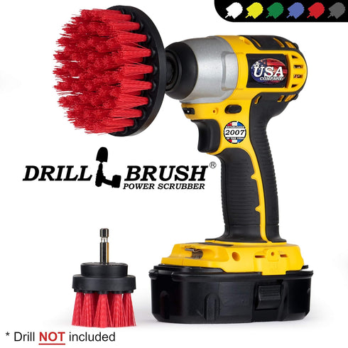 Drill Brush Outdoor Cleaning Attachment - Headstone Cleaning and Restoration - Concrete Stain Remover - Outdoor Garden