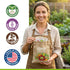 Pack 30 Culinary Vegetable & Herb Seeds Variety - Heirloom Non-GMO Garden Seeds for Planting, Seed Kit with Tools, Made