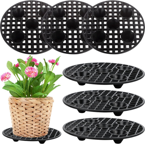OBANGONG 6 Pcs Plant Level Pot Elevator Heavy Duty Plant Stands 8 Inch