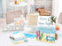Woukaup Summer 1 50 Diapers Wipes Raffle, Beach Surf Diaper Raffle Tickets for Baby Shower, Wooden Sign with Diaper