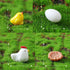 DoTebpa 44 Pcs Miniature Family Chicken, Cock, Hen, Egg, Chicken Nest Ornament Micro Landscape Fairy Garden Dcor