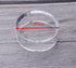 sowaka 9 Pcs Acrylic Clear Small Round Baseball Ring Stands, Easel Holders for Soft Ball, Tennis Ball, Spheres, Marbles
