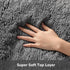 6x9 Ophanie Area Rugs, Upgrade Non-Slip Fluffy Soft Rugs for Living Room, Large Shag uzzy Plush Rug, Medium Gray Shaggy