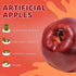 30PCS 3.43" 2.95" Toopify Artificial Red Apples, Fake Fruit Lifelike Simulation Apples for Home Kitchen Table Basket