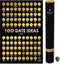 Divalis 100 Dates Scratch off Bucket List, Scratchable Motivational Achievements Checklist Poster, Black and Gold
