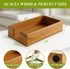 Countertop Acacia Wood Guest Towels Holder for Bathroom Napkin Holder Hand Towel Tray Flat Cocktail Napkins Holder