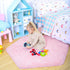 4.6 junovo Ultra Soft Rug for Nursery Children Room Baby Room Home Decor Dormitory Hexagon Carpet for Playhouse