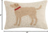 Peking Handicraft 30JES1457C12OB Light Brown Dog Wool and Cotton Pillow - 8 x 12 inch