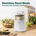BELLA Electric Can Opener and Knife Sharpener, Multifunctional Jar and Bottle Opener with Stainless Steel Blade, White