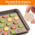 Angadona Macaron Baking Mats Kit (16pcs) - 2 Half Sheet Nonstick Silicone Mat, 6 Piping Tips, 2 Bags, 2 Couplers