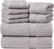 Ariv Towels Pack of 8, Premium Cotton Towel Set (2 Bath Towels