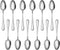 New Star Foodservice Serving Spoon - Steel Bead Pattern, 7.8-Inch, Set of 12