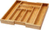 YBM Home Expandable Kitchen Utensil Drawer Organizer, 6-Compartment Flatware Tray, Size 18" Width