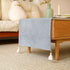 63" 19.7" Modern Coffee Table Cover with Pockets, Scratch-Resistant Coffee Table Runner for Winter & Spring, Warm Soft