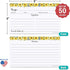 321Done Sunflower Recipe Cards Set of 50 - Small 3" x 5", Double-Sided for Weddings, Bridal, Baby Shower