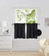 Elegant Home 2 Panels Tiers Small Window Treatment Curtain, Insulated Blackout Drape, 28" W x 24" L