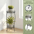 Stands,2 27.1 inch Plant Stand for Indoor Outdoor,Tall Black Metal Rustproof Stable Plant Tier Multiple Corner Display