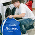 Handy Laundry Shoulder Strap Bag - Drawstring Locking Closure, Durable Nylon Material, Heavy Duty Stitching, Large