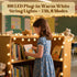 PJT 100 33ft 8 LED Hanging String Lights for Classroom Plug in Fairy Lights with Modes, Warm White String Lights