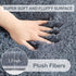 8x10 Grey Area Rugs for Living Room: Ultra Soft Fluffy Gray Rugs for Bedroom,Shag Non-Slip Large Fuzzy Plush Rug Indoor