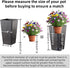 ZSHIGANMA 12-22" (6" Base,8" Plant Risers for Inside Pots, Adjustable Height Metal Planter Lift Inserts Fillers Risers