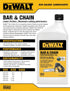 32 oz DEWALT Biodegradable Bar & Chain Oil Green, Eco-Friendly, Non-Toxic Professional Bar & Chainsaw Lubricant