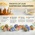 Set 49 of Easter Egg Wraps Heat Shrink Sleeves, Ukrainian Pysanka Pisanka Decorating Kit, Russian Orthodox Egg Covers