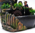Gdrasuya10 Desktop Fountain Waterfall Decor, Water Feature with Colour Changing LED Lighting for Office Home Bedroom