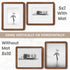 Dreamland 8x10 5x7, 8 10 Picture Frame with Mat for USA-Sourced Natural Walnut Wood Photo Frames with Resistant