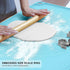 XL Silicone Baking Mat, Non-Stick Pastry Mat with Measurements for Rolling Dough, Ideal for Pizza and Macaron.