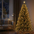 240 10ft QBIS LED Christmas Cluster Lights, Warm White Fairy Lights on Copper Wire, Plug in, Christmas Tree Lighting