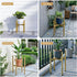 8 14 Inch 160 LB Adjustable Metal Plant Stand Indoor, Mid Century Modern Outdoor Planter Holder for to Pots, Heavy Duty