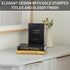 LAMOUR HOME DECOR Set 3 Decorative Books for Home Decor Decorative Hardcover Display Faux Books for Bookshelf Black