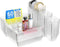 YAN & HIN Set of 60 Stackable Non-Slip Acrylic Organizers, 4 Sizes for Makeup, Kitchen Drawer, Desk Storage