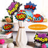 Blulu 30 Pieces Hero Themed Party Decorations, Fun Sign Cutouts for Celebrations