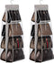 Lirex 2-Pack Handbag Hanging Purse Organizer, 8 Pocket Storage Hanger for Closet, Foldable, Grey