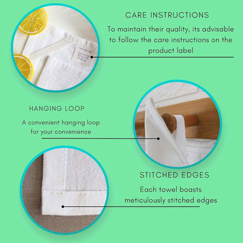 Flour Sack Kitchen Towels, Cotton Blank Tea Towels, Thick Absorbent Quick Dry, 18"x28", 6 Pack for Baking