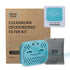 Home Zone Living CleanAura Deodorizing Filter Kit with Charcoal Filter Bag and Magnetic Sticker to Eliminate Odor