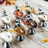 CasaVibe 8 2.8" PCS Tiny Stainless Steel Spoons for Spices Jars, Mini Size Cute Small Stainless Steel Condiment Spoons
