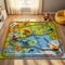 Nayoroom Wildlife Park Play Rug - 5x7ft Kids Carpet with Animals Words
