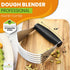 Spring Chef Dough Blender For Baking, Heavy Duty Dough Cutter Tool, Stainless Steel Pastry Cutter Tool with Sharp Blades, Dough Mixer, Pastry Blender for Easy Mixing, Dishwasher Safe - XL Size - Black by Spring Chef