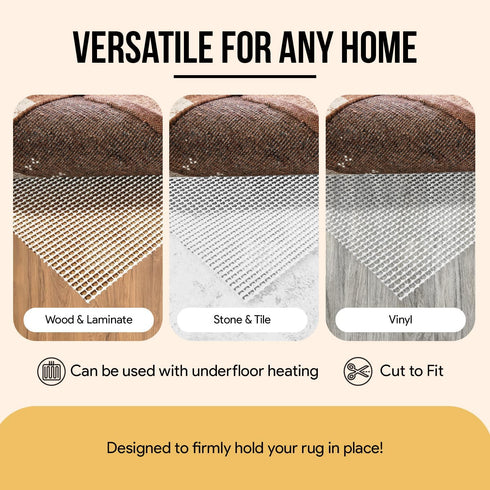 MAYSHINE Area Rug Gripper Pad, 2x3 Feet for Hard Floors, Provides Protection and Cushion for Area Rugs