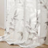 Madison Park Cecily Semi Sheer SINGLE Panel Window Curtain - 50x84", Burnout Botanical Print, Leaves Grey (Pack of 1)