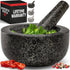 Priority Chef Heavy Duty Large 2 Cup Mortar and Pestle Set,100% Granite,