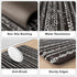 Kitchen Mats Cushioned Anti Fatigue, Non Slip 2 Piece Memory Foam Kitchen Mat Set for Sink, Laundry, Office, Black