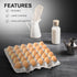 30 (Pack 15) MT Products Pulp Fiber Egg Flat Cartons Holds Eggs - Egg Crate for Chicken Farm of - Made in the USA