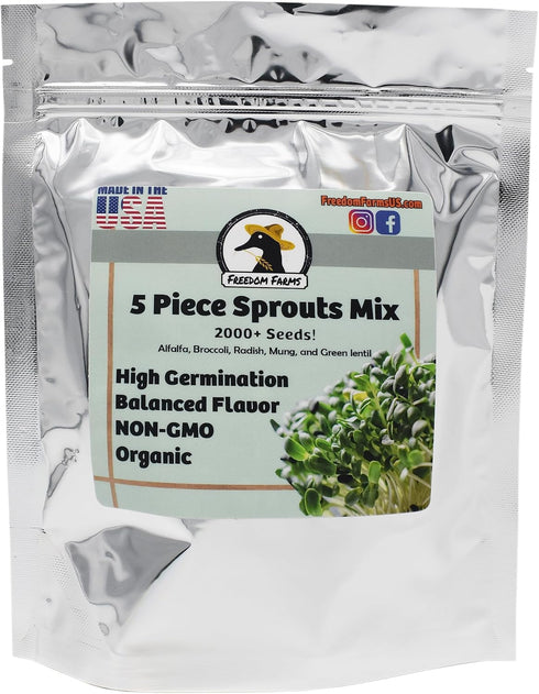 1 lb Salad Style Bean Sprout Starter Seeds - 46 Servings per